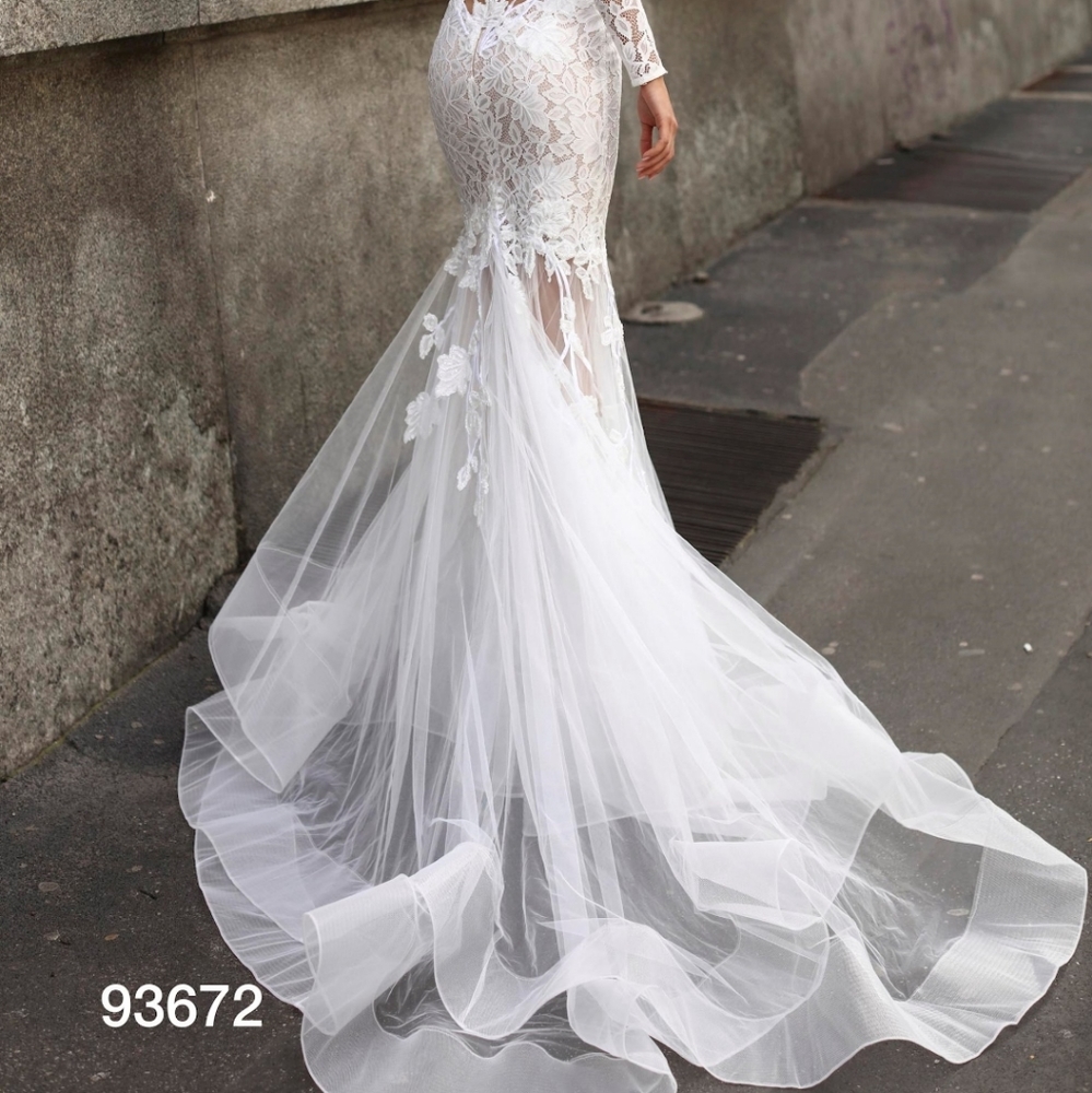 Tarik Ediz wedding dress NWT 93672 - Picture 3 of 14